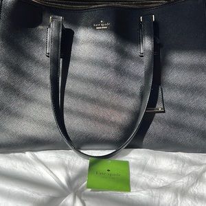 katespade black tote/purse ( cameron street, jensen)